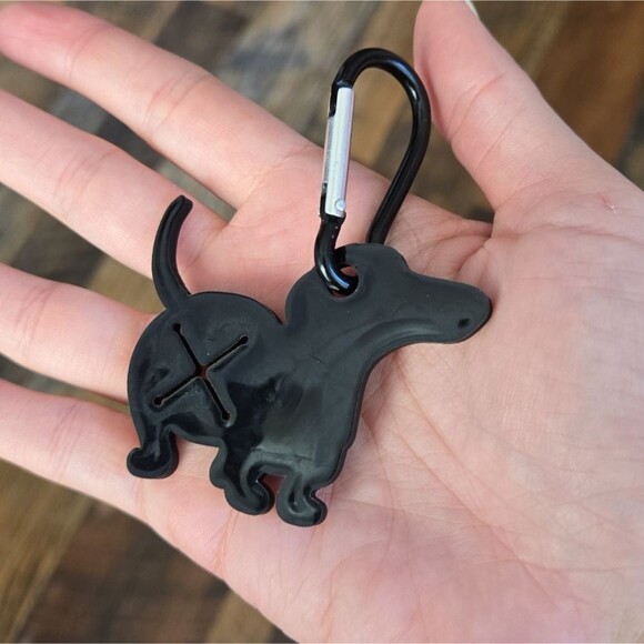 Dog Waste Bag Holder Puppy LEASH CLIP Baggy HOLDING DEVICE - Picture 2 of 3